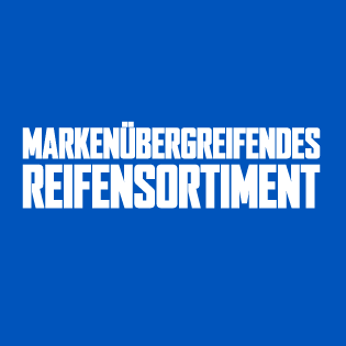 Markenübergreifendes Reifensortiment