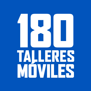 180 talleres móviles