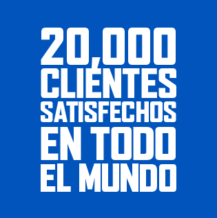 20,000 clientes satisfechos en todo el mundo