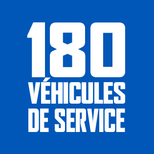 180 véhicules de service