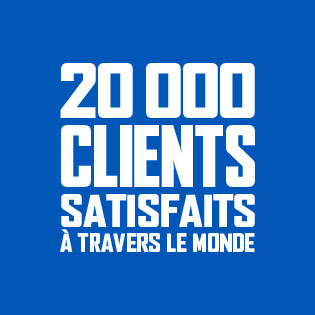 20000 clients à satisfaire à travers le monde