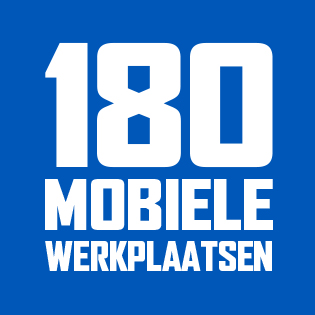 180 mobiele werkplaatsen