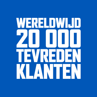 wereldwijd 20 000 tevreden klanten